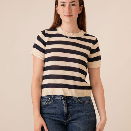 Nadia Striped Top Large