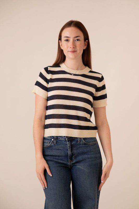 Nadia Striped Top Large