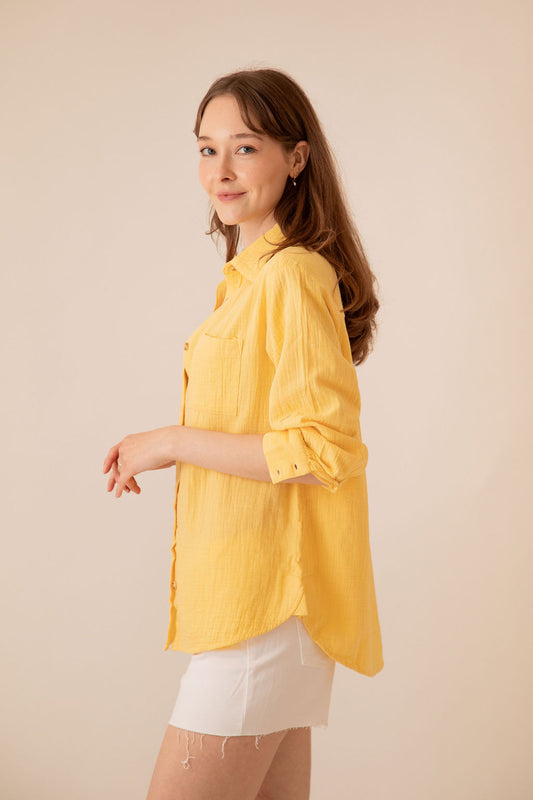 Sandy Button Down