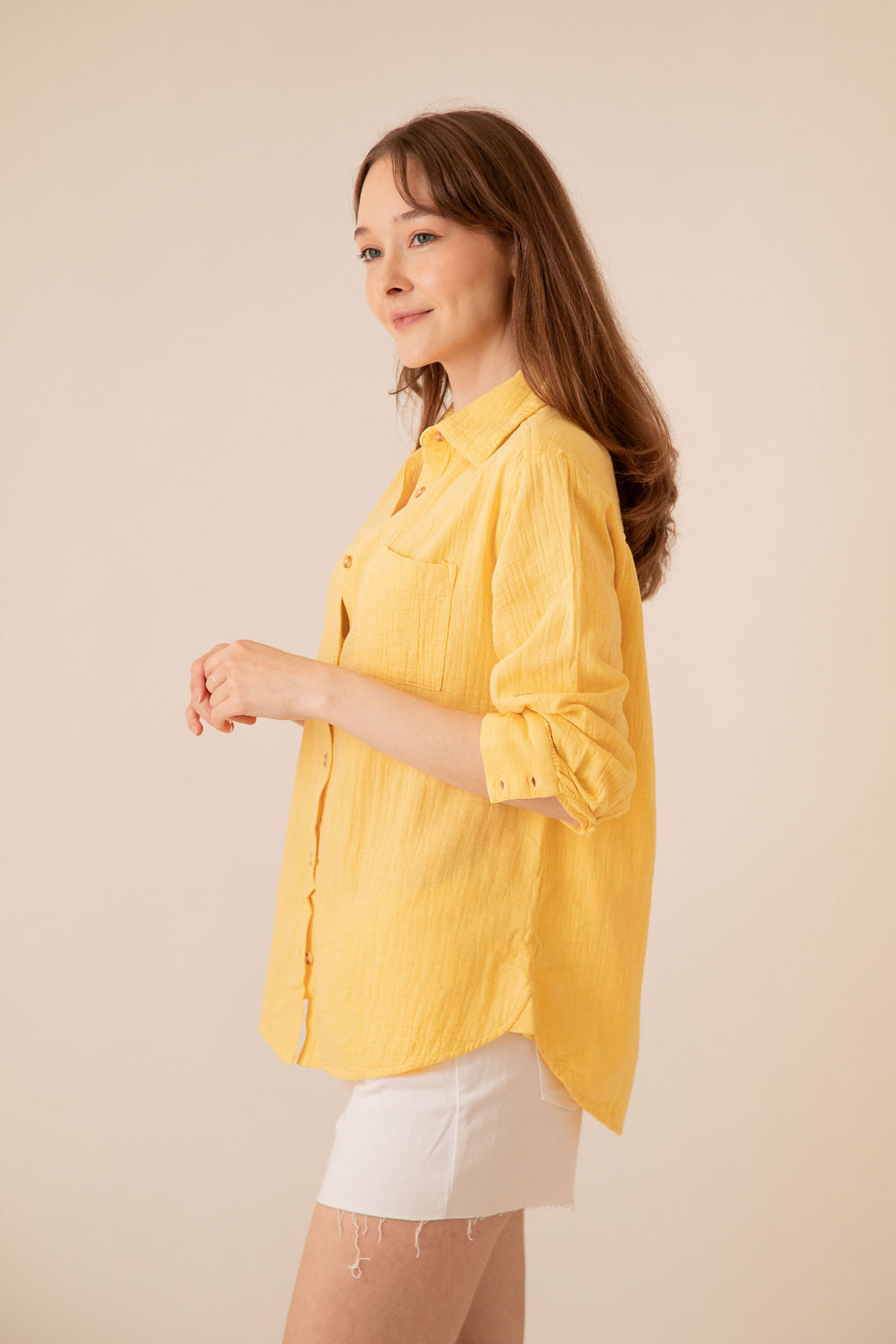 Sandy Button Down
