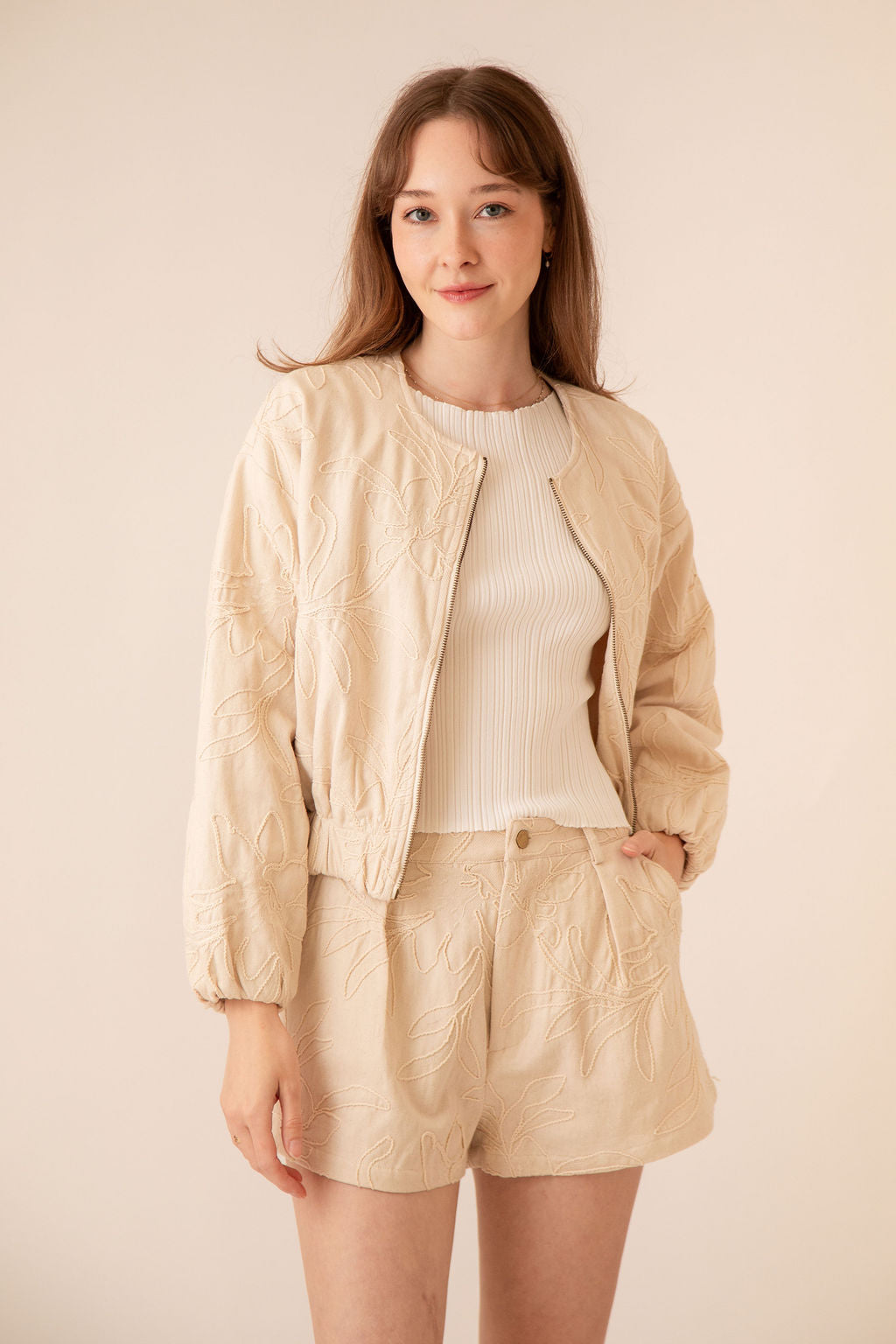 Sophia Jacquard Shorts