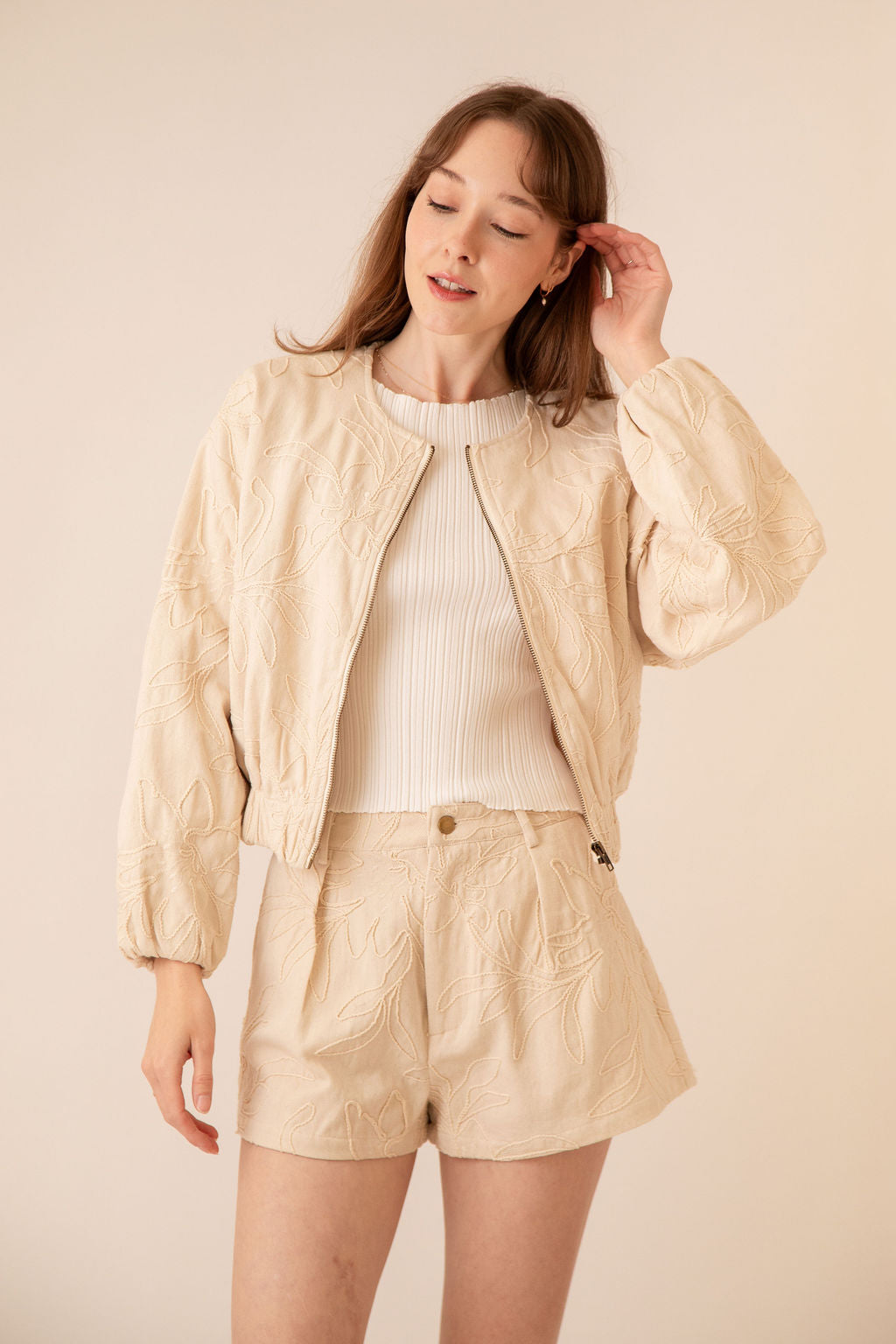 Sophia Jacquard Shorts
