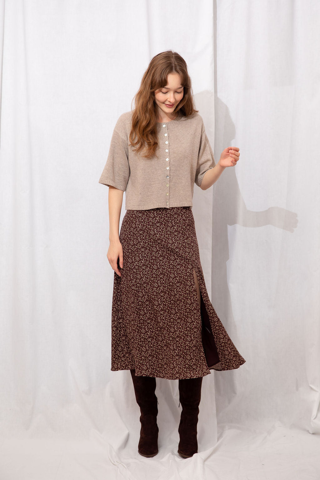 Junie Floral Midi Skirt