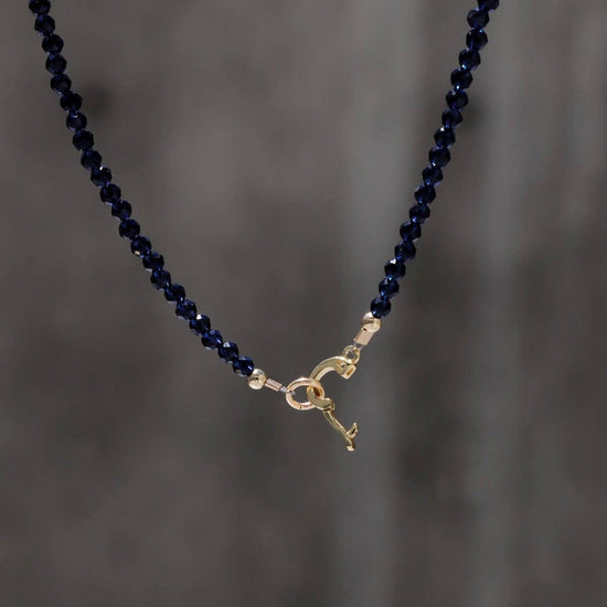Sapphire Beaded Necklace