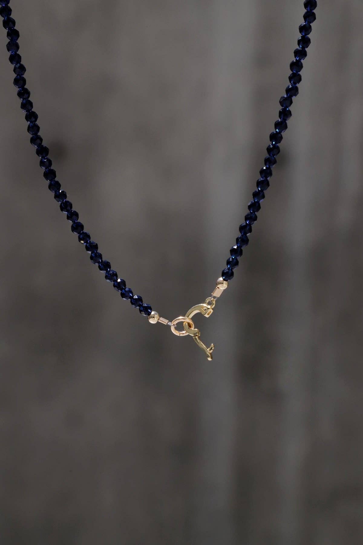 Sapphire Beaded Necklace