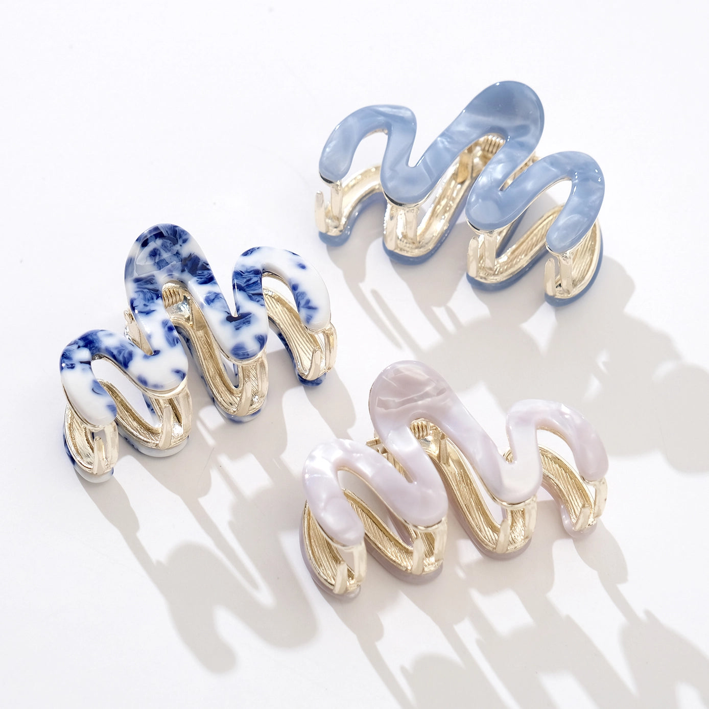 Willow Squiggle Mini Metal Claw Clip