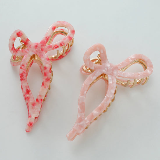 Sabrina Ribbon Bow Claw Clip