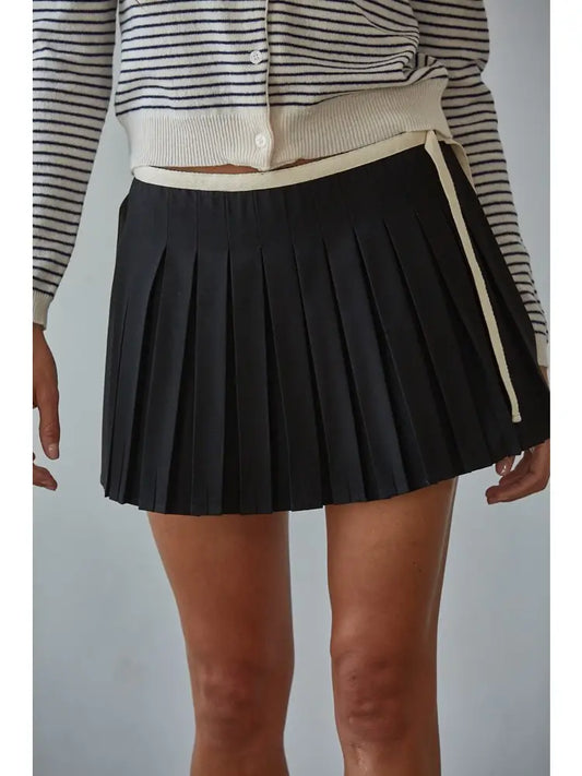 Astrid Pleated Mini Skirt