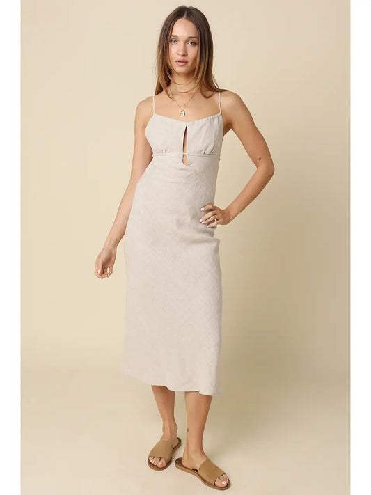 Katerina Linen Dress Natural Linen