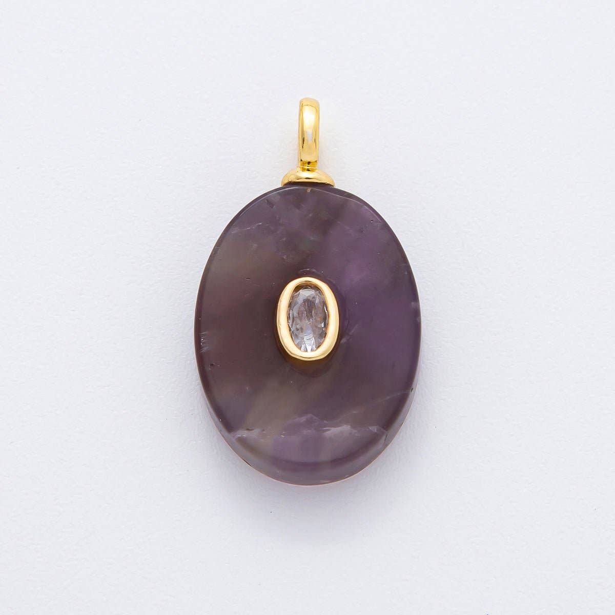 Natural Gemstone Charm Amethyst