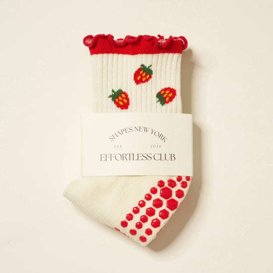 Strawberry Pilates Socks