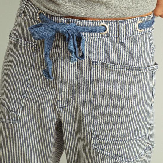 Faye Striped Barrel Pants