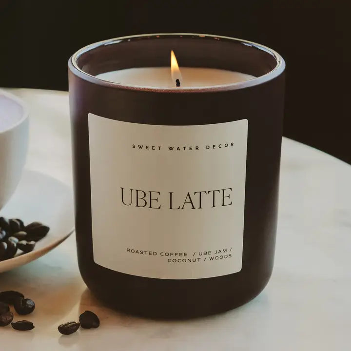 Ube Latte 15 oz Soy Candle