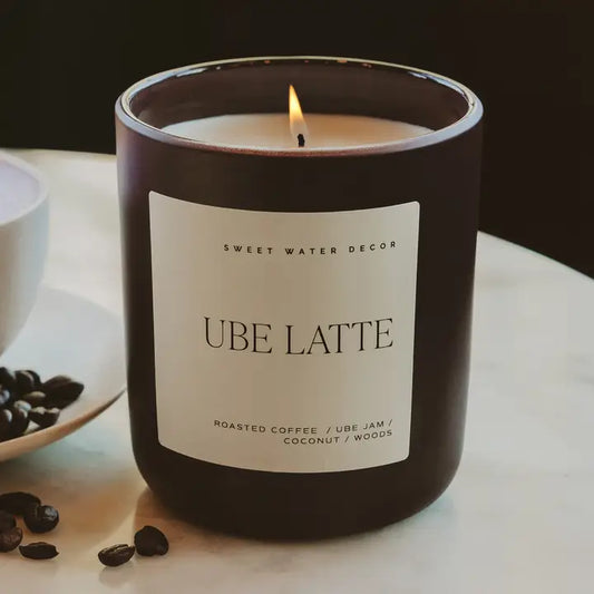 Ube Latte 15 oz Soy Candle