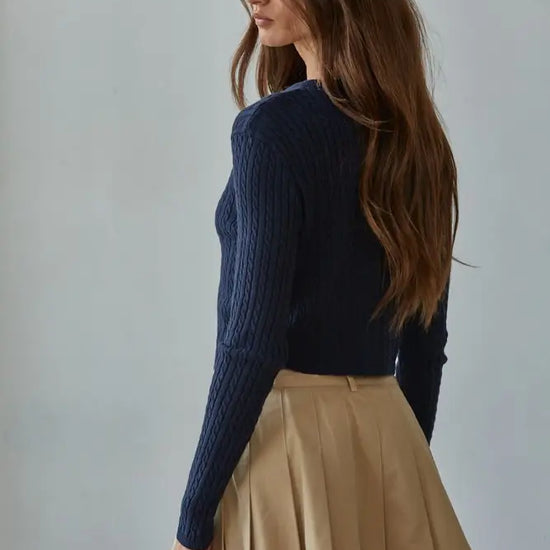 Lena Cable Knit Cardigan