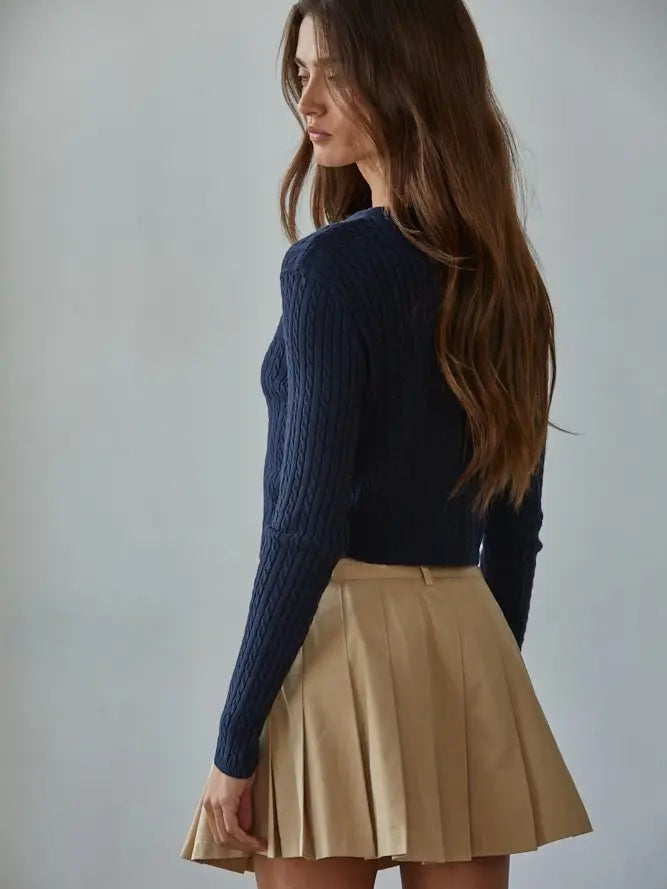 Lena Cable Knit Cardigan