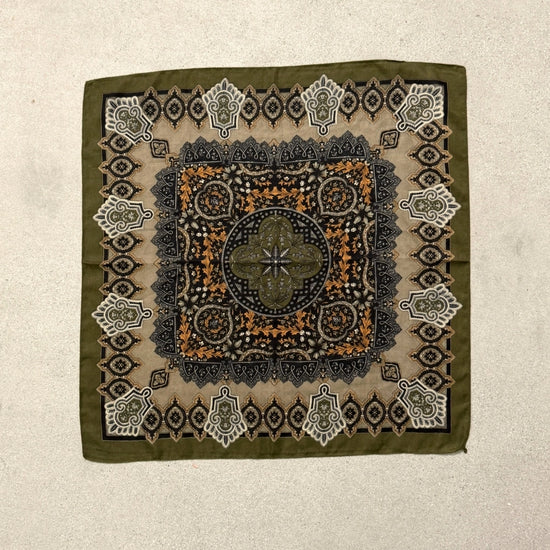 Olive Paisley Scarf