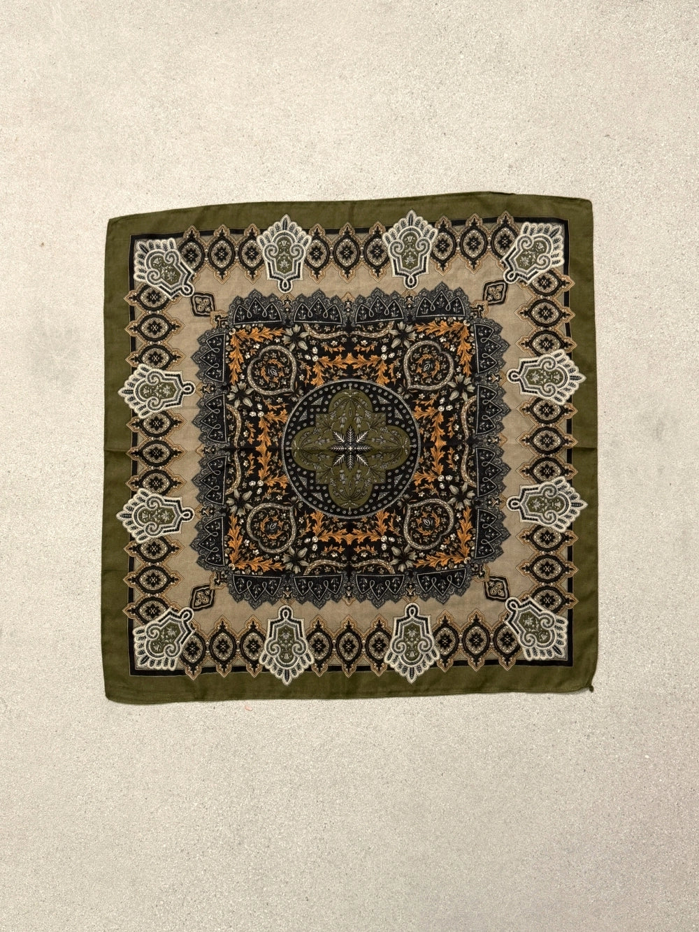 Olive Paisley Scarf