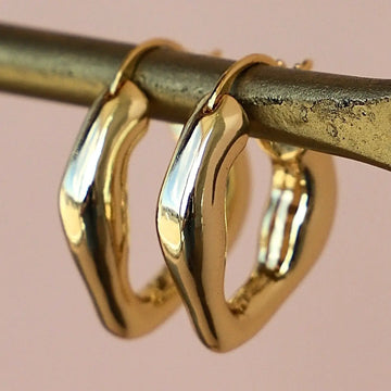 Organic Gold Hoops