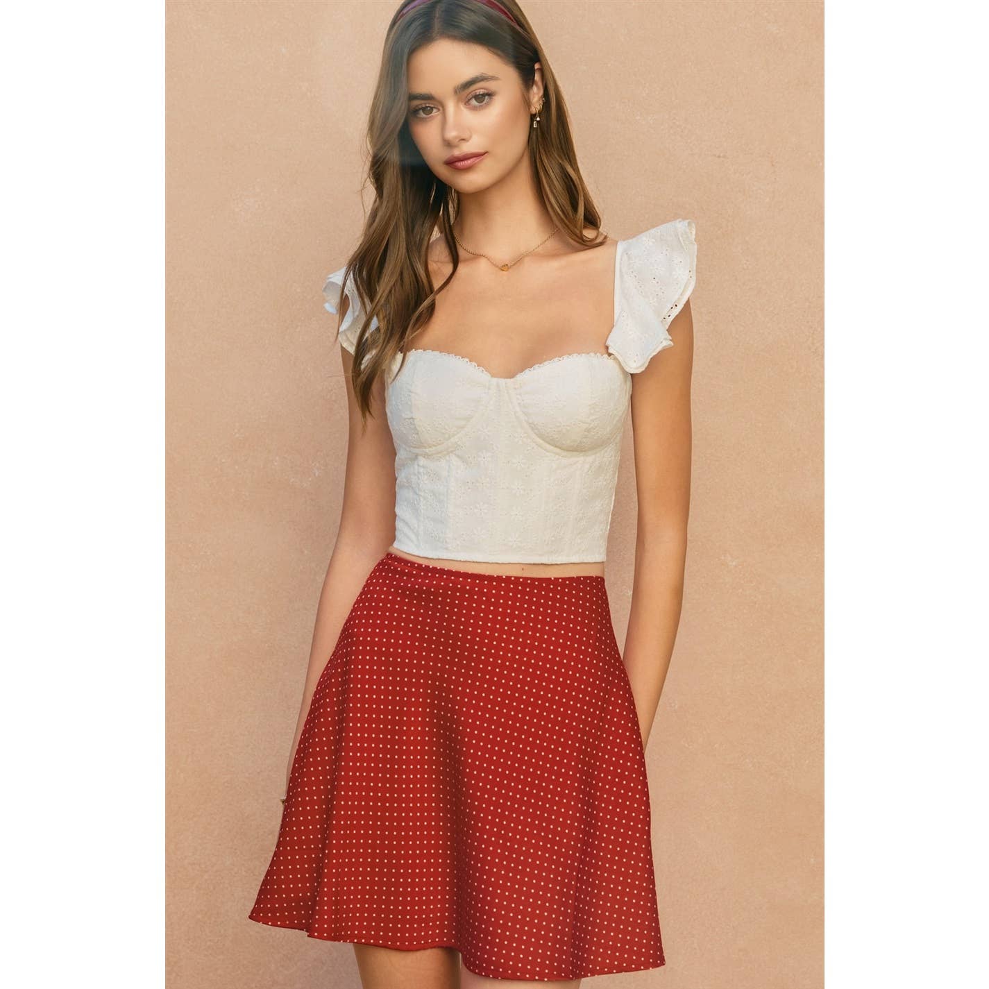 Tori Dot Mini Skirt