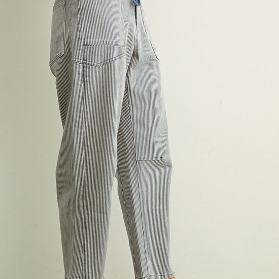 Faye Striped Barrel Pants