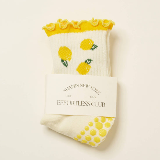 Lemon Pilates Socks