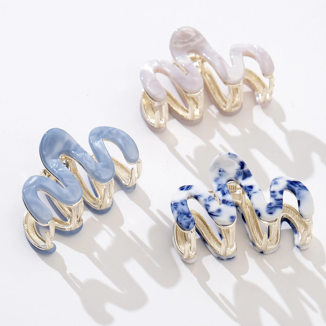Willow Squiggle Mini Metal Claw Clip