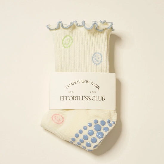 Smiley Face Pilates Socks