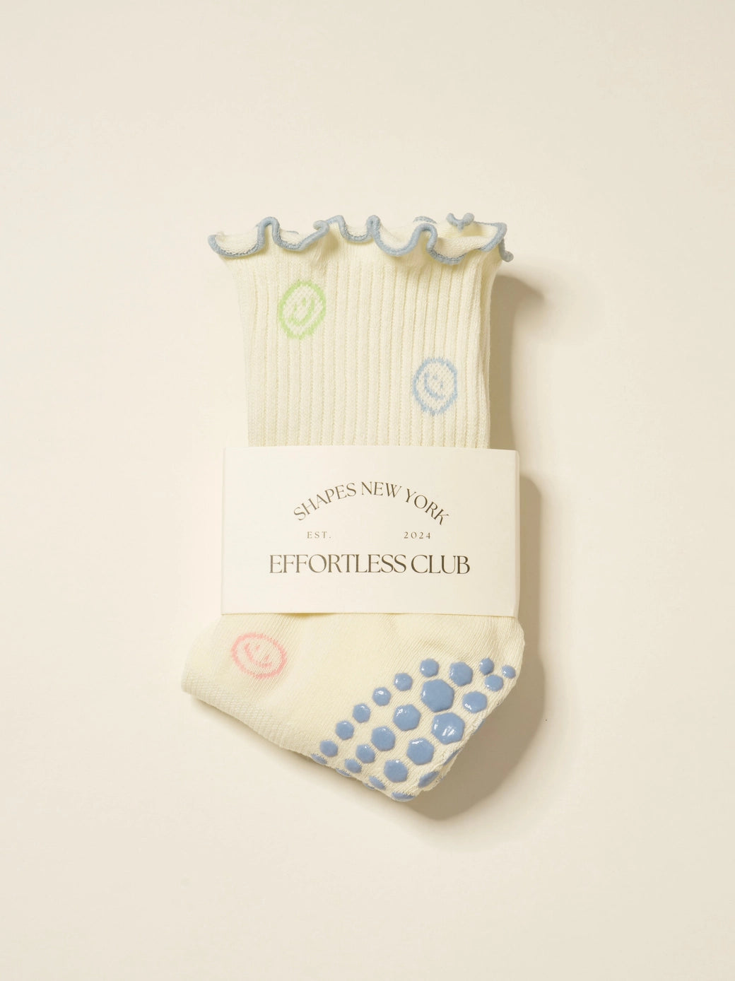 Smiley Face Pilates Socks