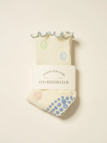 Smiley Face Pilates Socks