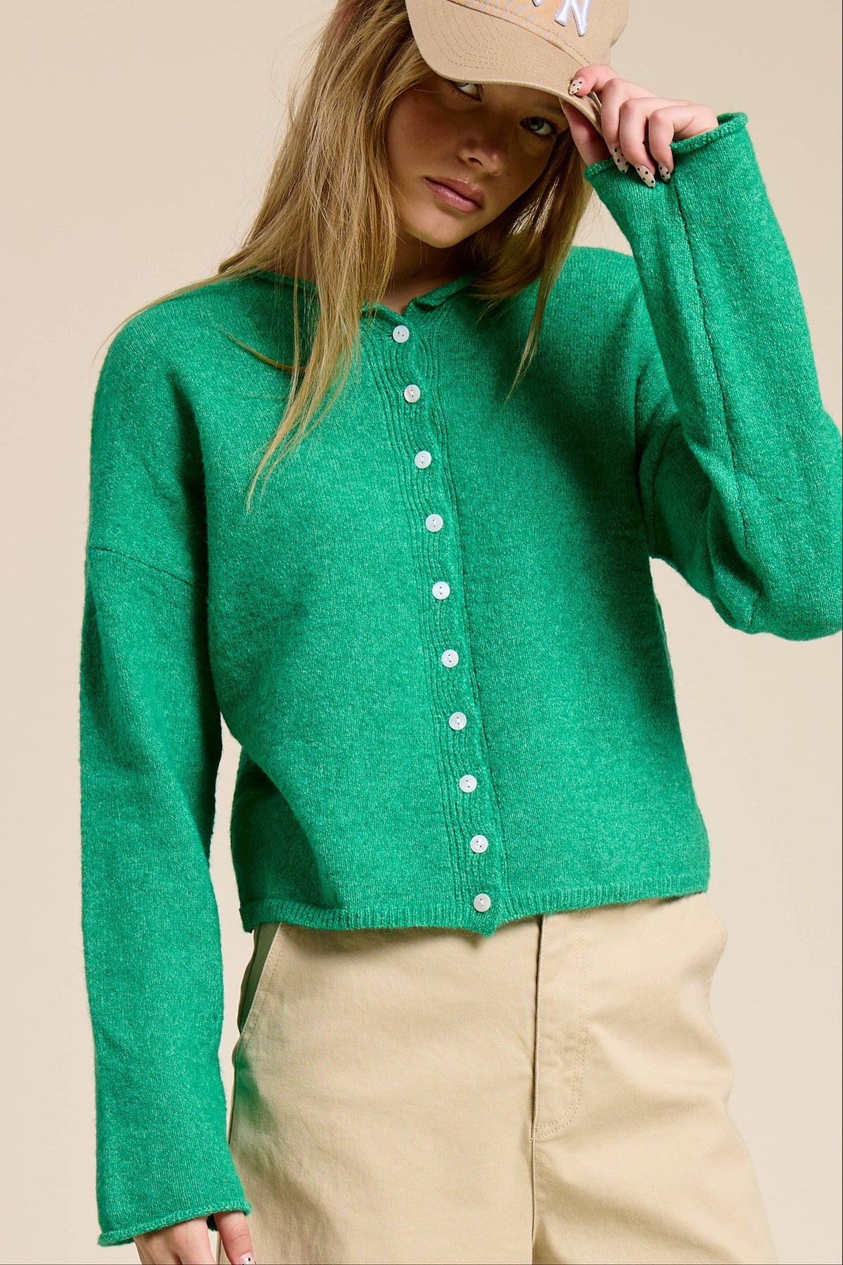 Lily Cardigan Kelly Green
