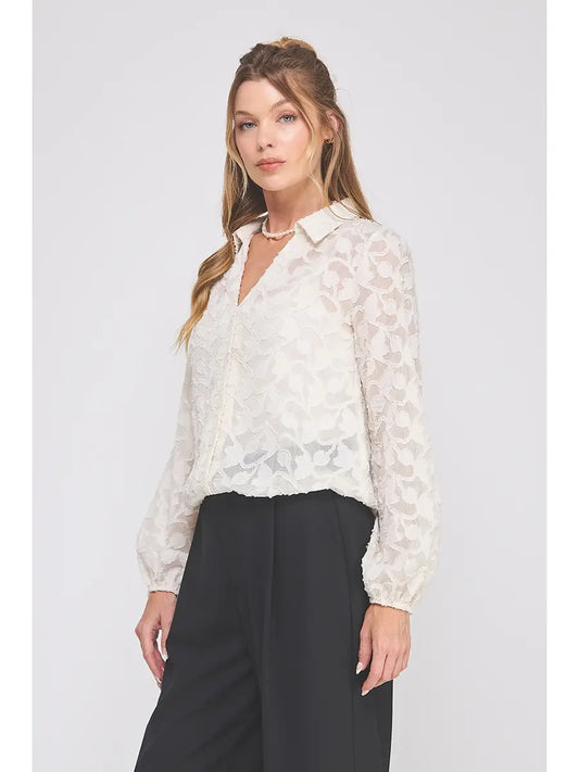 Dove Button Up