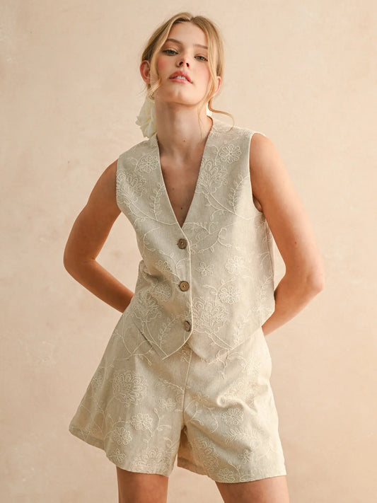 Brooke Floral Vest