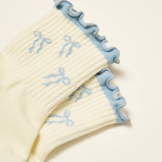 Bow Ruffle Pilates Socks