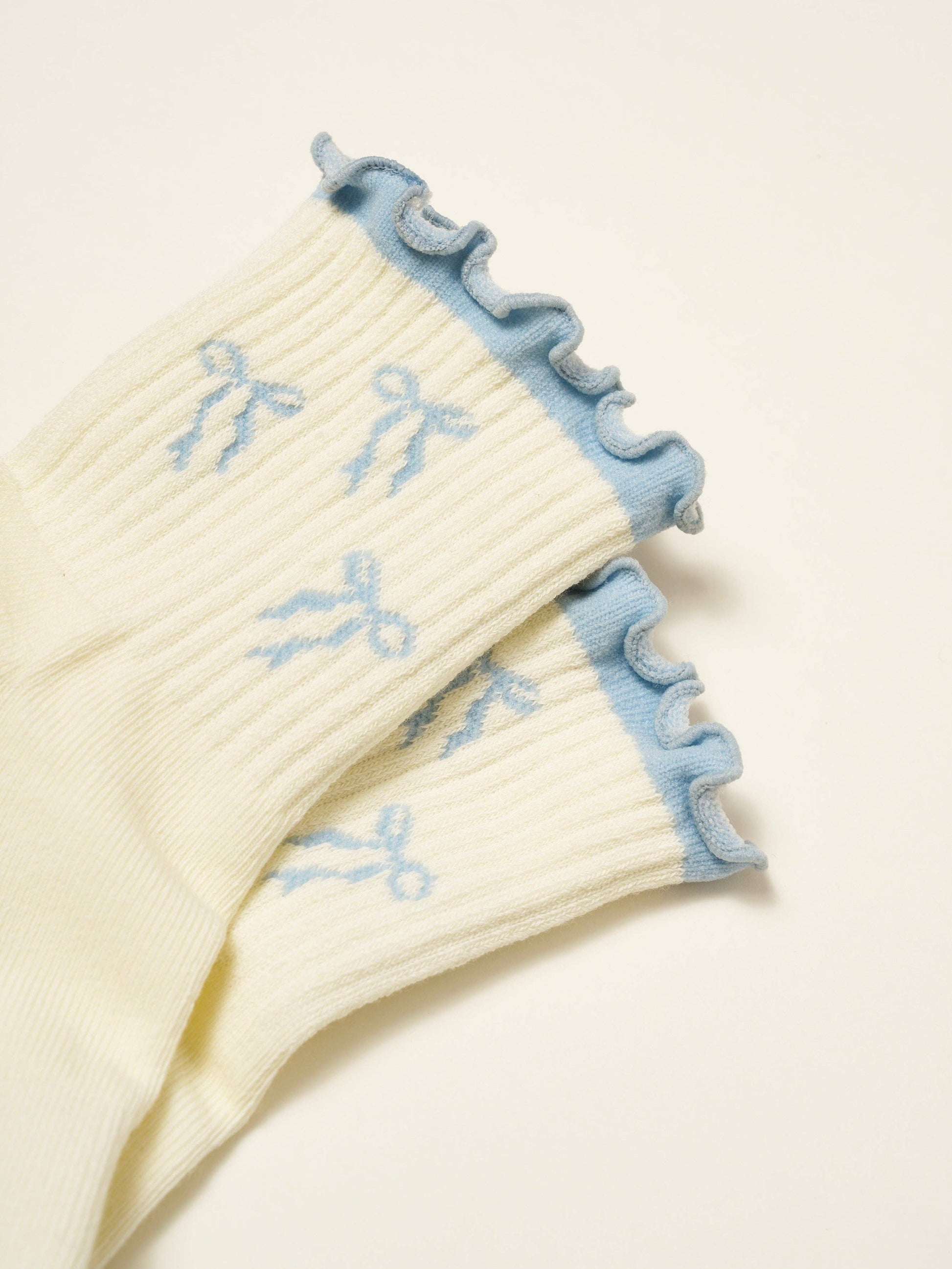 Bow Ruffle Pilates Socks