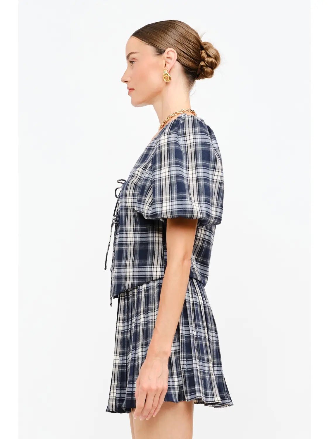 Aria Pleated Mini Skirt