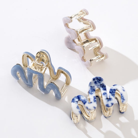 Willow Squiggle Mini Metal Claw Clip