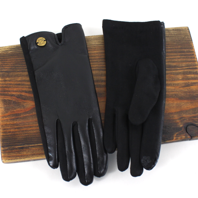 Faux Leather Gloves