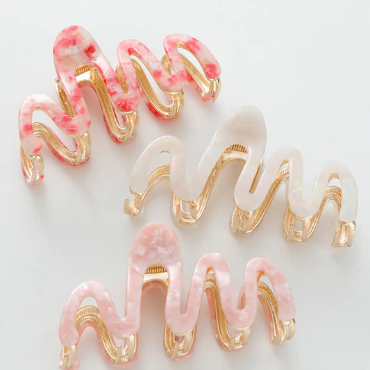 Willow Squiggle Mini Metal Claw Clip