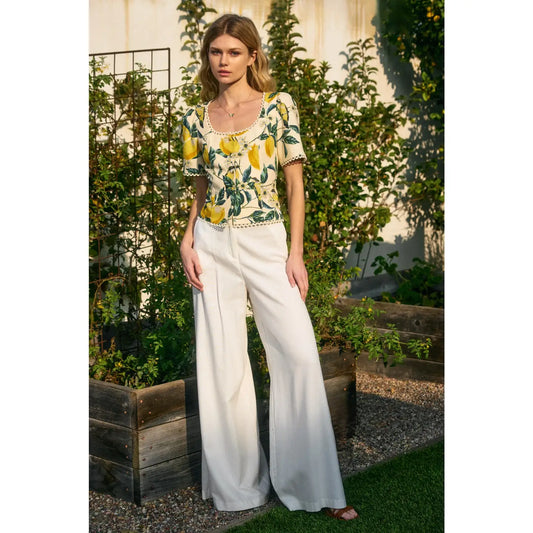 Vintage Lemonade Tulip Top