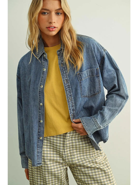 Frannie Denim Top