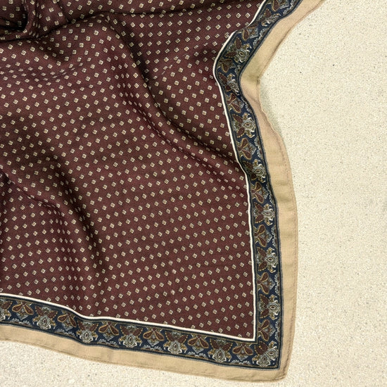 Paisley Border Print Scarf