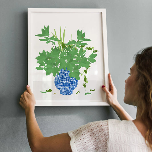 Bay Laurel Branches, Signed Art Print