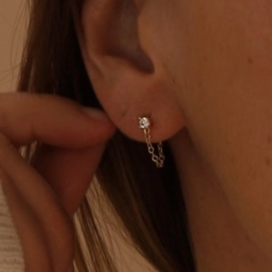 Noelle Chain Wrap Earrings