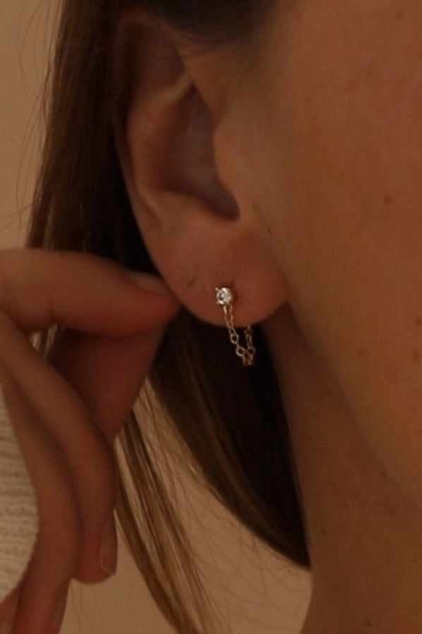 Noelle Chain Wrap Earrings