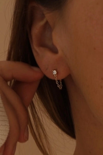 Noelle Chain Wrap Earrings
