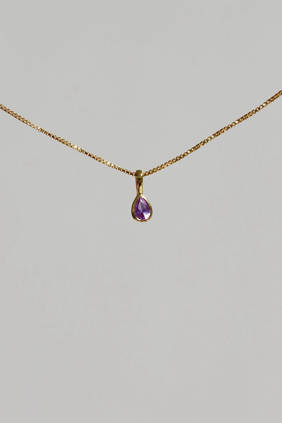 Teardrop Bezel Birthstone Charm June