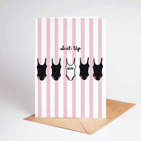 Suit Up Engagement Card