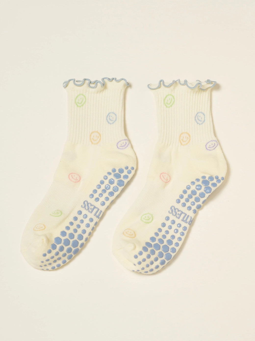 Smiley Face Pilates Socks