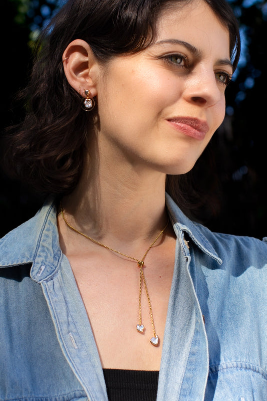 Pearl of The Party Lariat Necklace